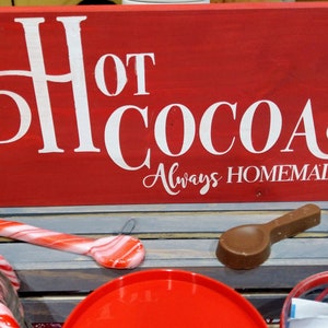Hot Cocoa Wood Sign, Hot Cocoa Sign, Hot Cocoa, Christmas Decor, Wood Signs