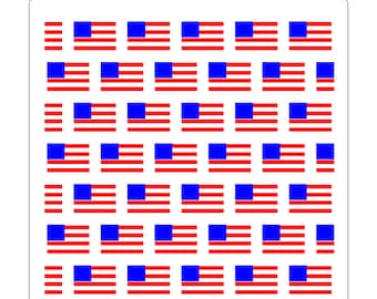 Flag Pattern Cookie Stencil Set: 4th of July, Patriotic Baking