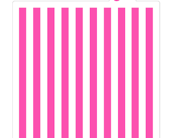 Thick Stripes Cookie Stencil: Lines Pattern, Baking Template