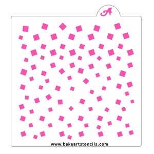 Confetti Celebration Pattern Cookie Stencil, Confetti Cookie Stencil, Party Cookie Stencil
