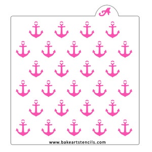 Anchor Pattern Cookie Stencil: Nautical Decorating