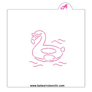 Flamingo Float PYO Cookie Stencil: Summer Baking Fun
