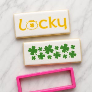 Lucky Clover Cookie Stencil: St. Patrick's Day Cookie Sticks