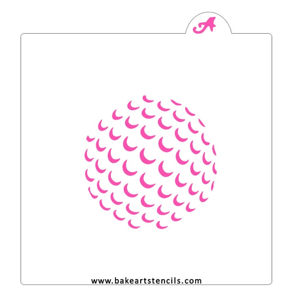 Golf Ball Cookie Stencil, Golf Cookie Stencil, Sports Stencil