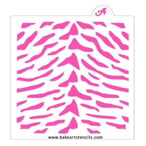 Tiger Print Cookie Stencil, Tiger Stencil, Animal Print Cookie Stencil