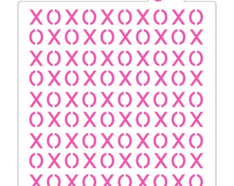 XOXO Cookie Stencil, Love Cookie Stencil, Wedding Stencil, Valentines Day Cookie Stencil
