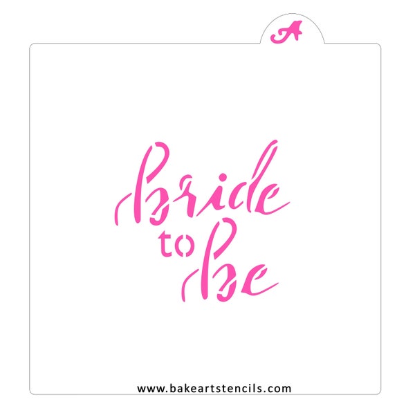 Bride to Be Cookie Stencil: Bridal Shower Baking Template