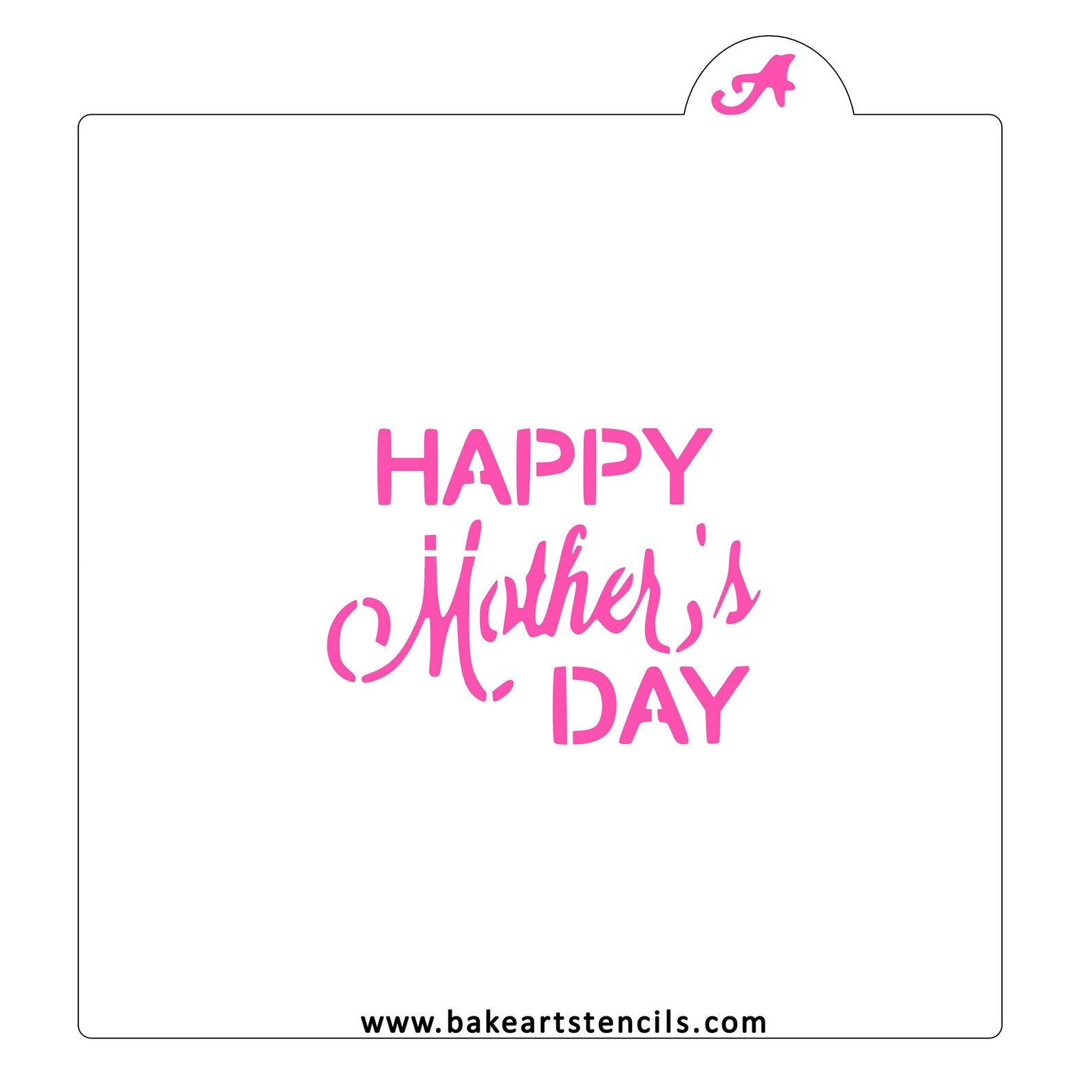 Happy Mothers Day Stencil 5.5 X 5.5 Mom Cookie - Etsy