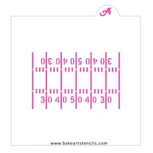 Football Field Cookie Stencil: Sports and Game Day Decoration