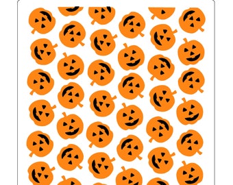 Pumpkin Faces Cookie Stencil Set, Jack O Lantern Cookie Stencil, Halloween Cookie Stencil