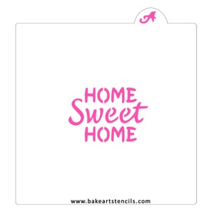 Home Sweet Home Cookie Stencil, New Home Stencil, House Cookie Stencil