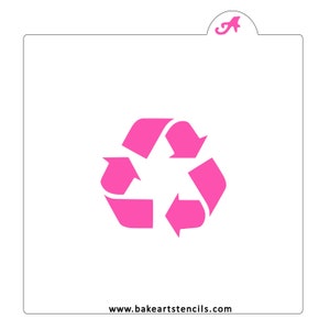 Recycle Symbol Cookie Stencil: Earth Day Baking