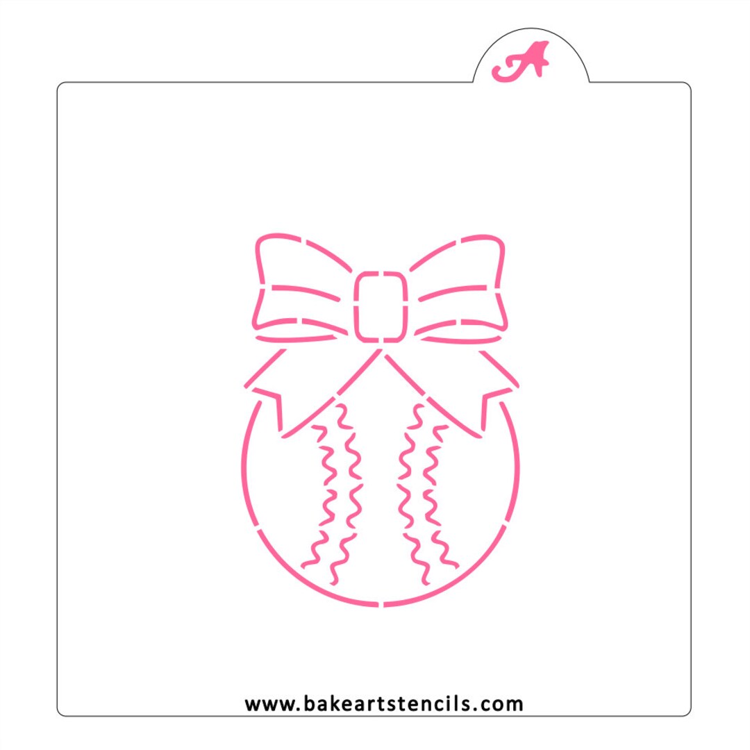 Softball PYO Cookie Stencil, Softball Stencil, Baseball Stencil, Sports ...