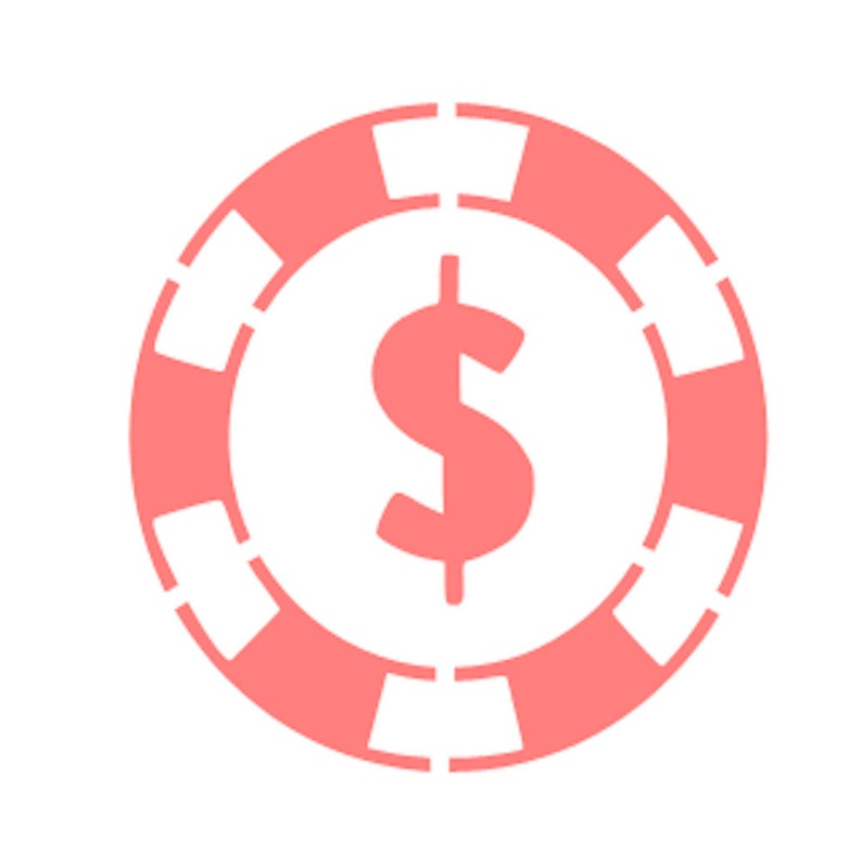 Casino Cookie Stencil 5.5 x 5.5 Poker Chip Cookie Etsy