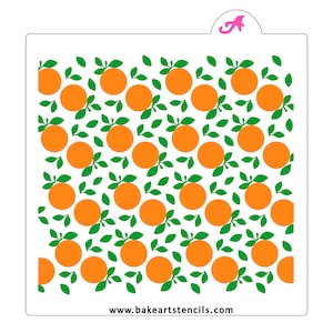 Orange Groves Cookie Stencil Set, Oranges Cookie Stencil, Little Cutie is on Its Way Cookies