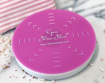 Mini Cookie Decorating Turntable & Mat Set: 4.25" Baking Supplies