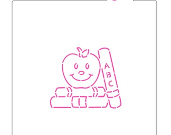 Set scolaire PYO Cookie Stencil : Apple & ABC Books