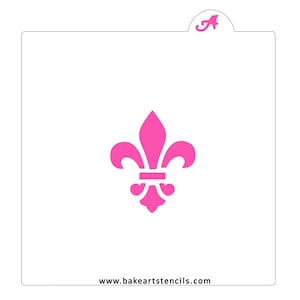 Fleur de lis Cookie Stencil: Mardi Gras, New Orleans Cookies
