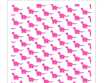 Dino Pattern Cookie Stencil: Brontosaurus, Dinosaurs Baking Template