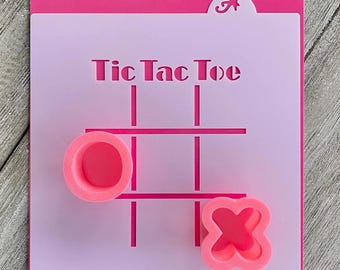 Tic Tac Toe Cookie Decorating Set: Circle and X Cutters