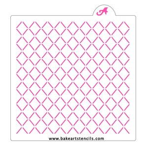Lattice Pattern Cookie Stencil, Fence Pattern Cookie Stencil,