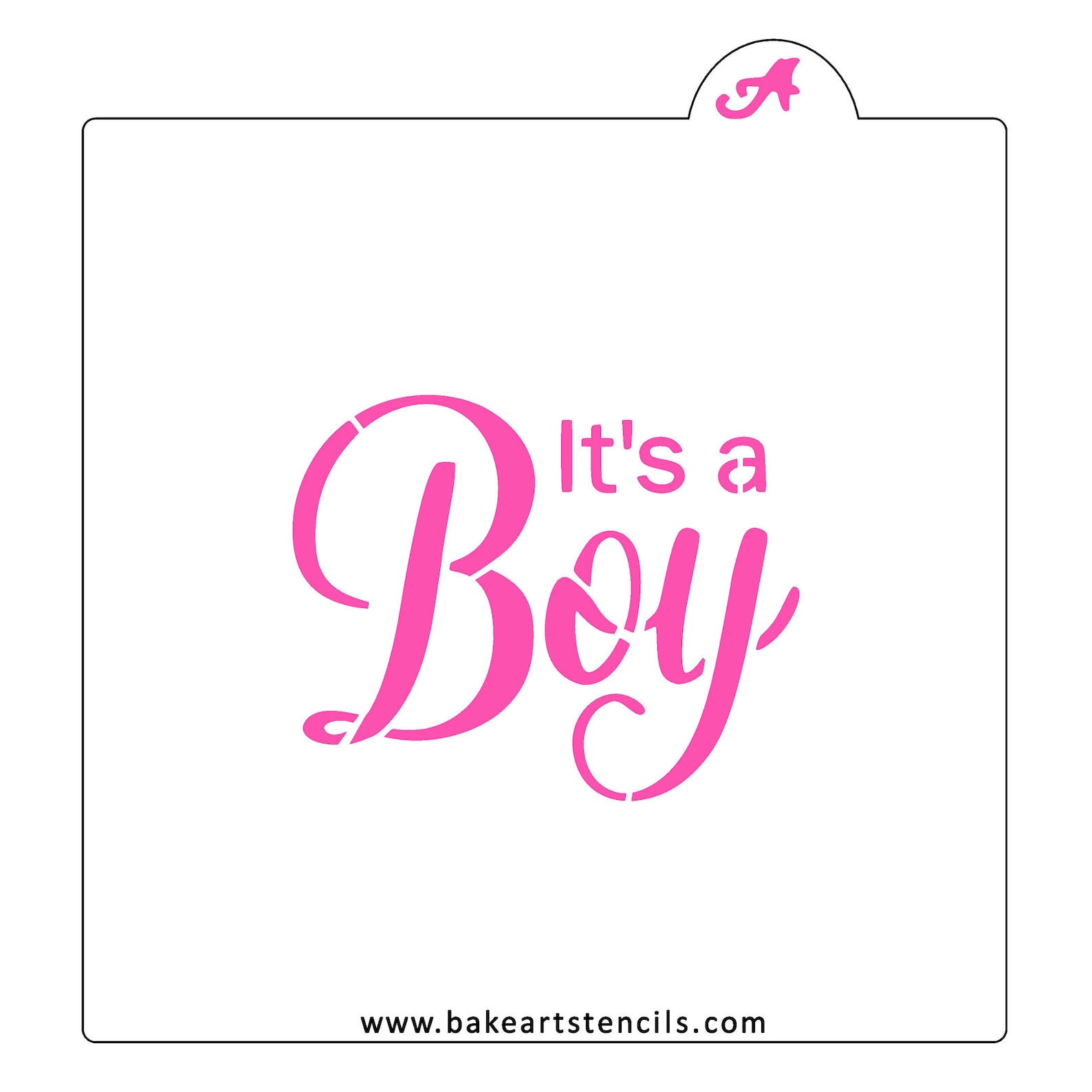 It's a Boy Cookie Stencil Baby Shower Cookie Stencil Etsy