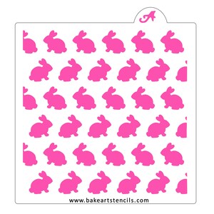 Bunny Hop Cookie Stencil, Easter Cookie Stencil, Bunny Cookie Stencil, Rabbit Cookie Stencil, Baby Shower Cookie Stencil