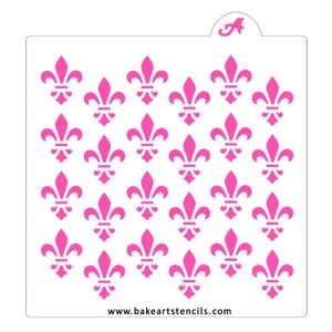 Fleur de Lis Cookie Stencil: French Pattern, Mardi Gras Baking