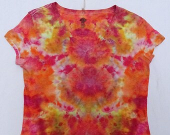 Women's Large Ice-Dyed T-Shirt