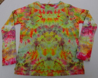 Women's Small Ice-Dyed Long Sleeve T-Shirt