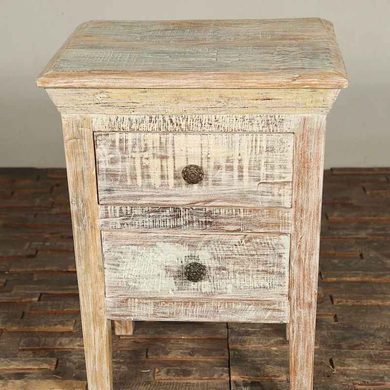 Distressed Nightstand - Etsy