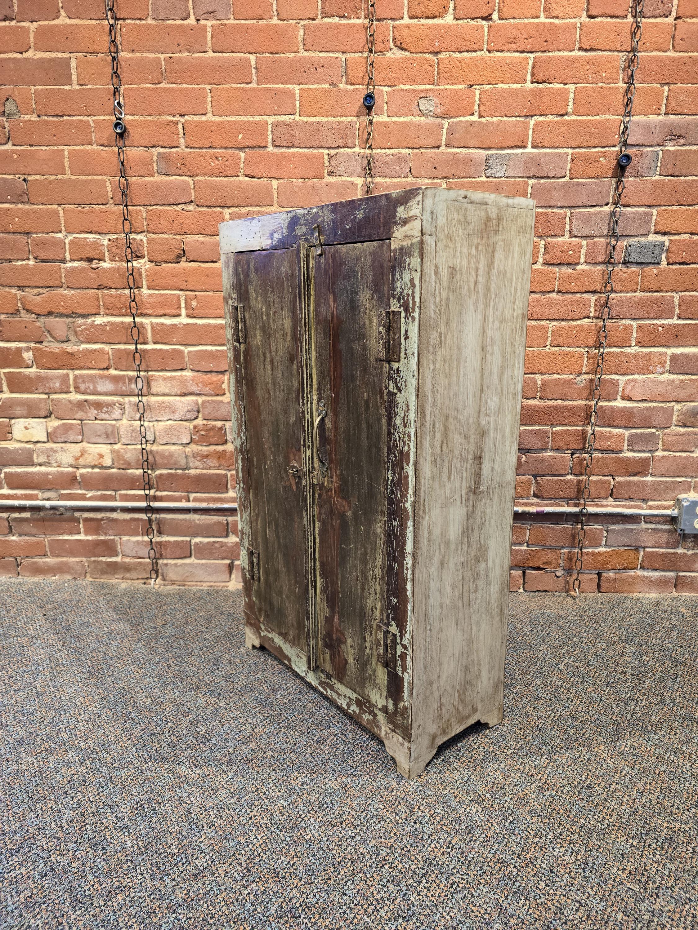 Vintage Solid Wood Distressed Cabinet, One of the Kind Cabinet, Old - Etsy