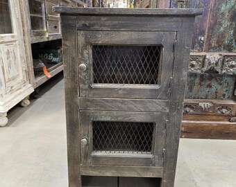 Solid Mango Wood Nightstand, Bedside table, End Table