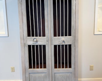 Rustic Vintage Wooden Armoire / Cabinet