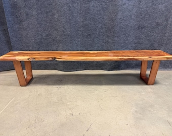 Live Edge Hardwood Bench