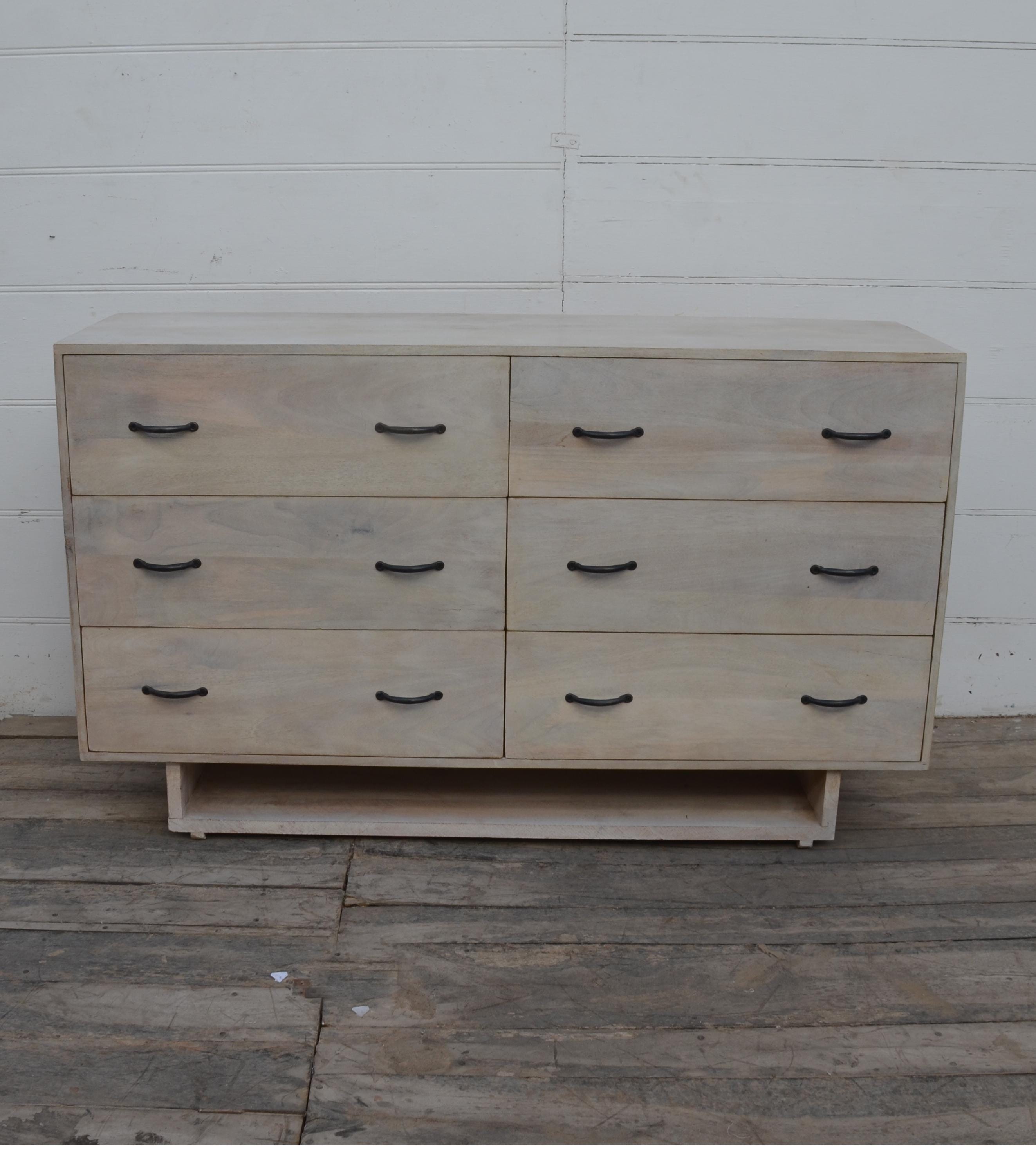 mango wood dresser Citra Brown 6-Drawer this dresser is a mighty bastion of storage with lasting quality Fulton - 6 Drawer Dresser