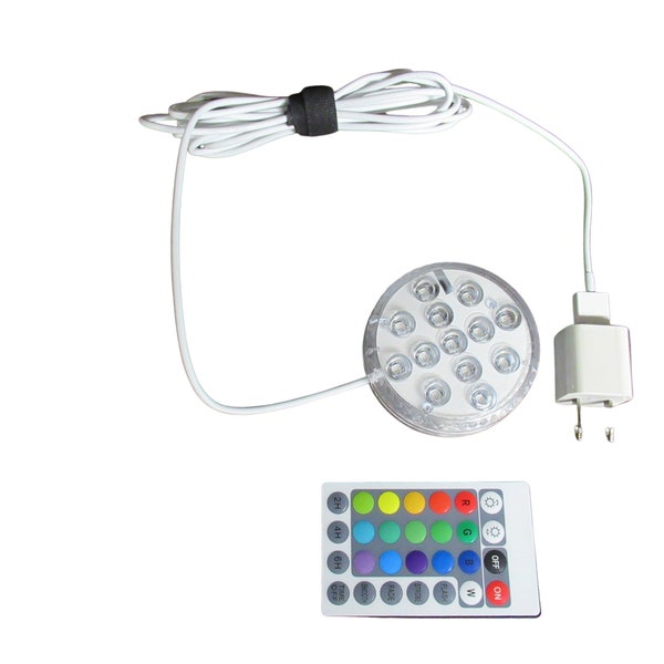Light Up Your Projects Without the High Cost of Batteries with this USB / AC Converted (non-submersible!) RGB Craft Light and Remote