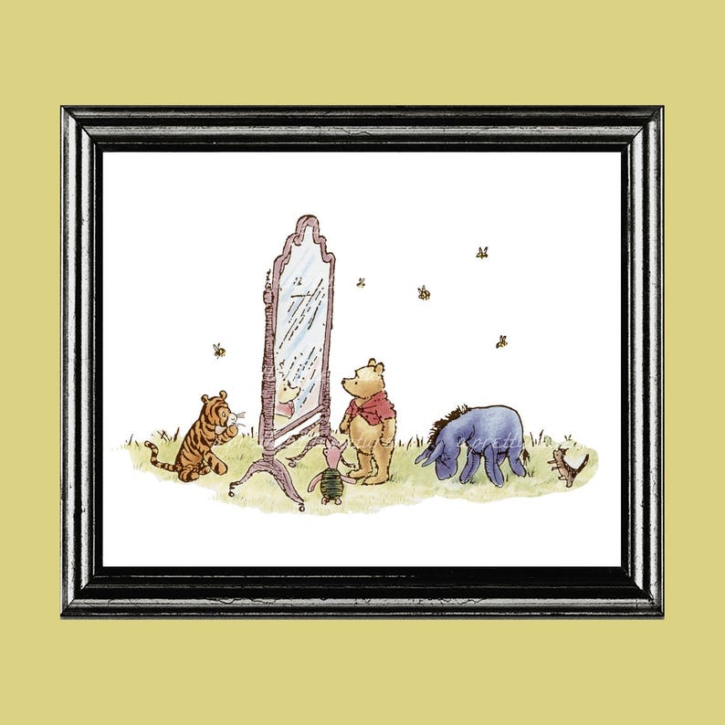 Classic Winnie The Pooh Print Featuring Tigger Piglet Image 0