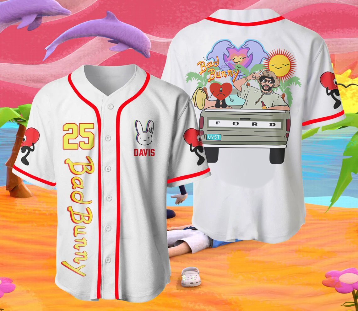 Bad Bunny Baseball Jersey,Un Verano Sin Ti Jersey,Personalized