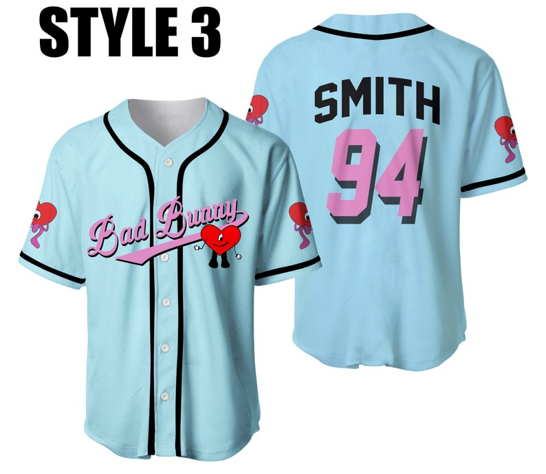 Bad Bunny Baseball Jerseyun Verano Sin Ti Jerseypersonalized - Etsy UK