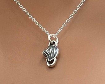 Sterling Silver Face Mask Charm Necklace