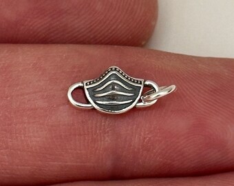 Sterling Silver Face Mask Charm