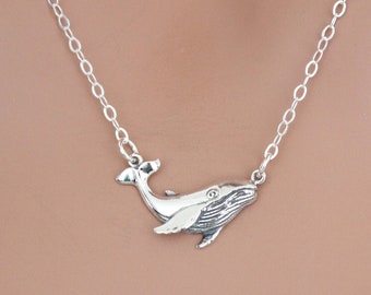 ネックレス・チョーカー BLENDOFF Humpback Whale Necklace Silver 925 Amazon.com: Sterling Silver Humpback Whale Pendant, Made in