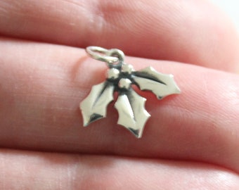 Set of 6 Enamel Leaf Charms Red Gold Green Tiny Enamel Acorns Berries