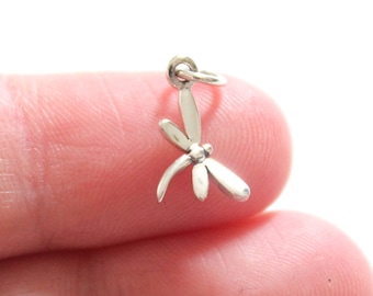 Sterling Silver Tiny Dragonfly Charm