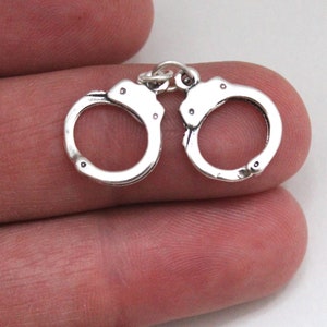 Sterling Silver Handcuff Charm