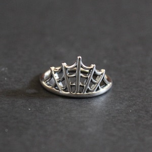 Sterling Silver Spider Web Ring, Silver Web Ring, Silver Spider Web Ring, Spider Web Ring, Halloween Ring, Silver Halloween Ring, Ring