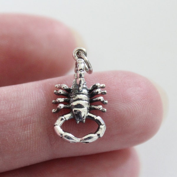 Sterling Silver Scorpion Charm, Western Jewelry
