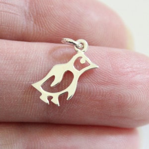 Sterling Silver Baby Penguin Charm, Silver Baby Penguin Charm, Penguin Lover Charm, Zoo Charm, Animal Charm, Antarctica Charm, Penguin Charm