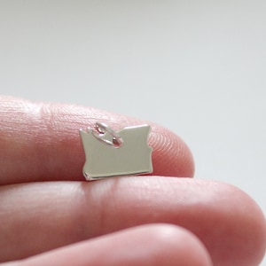 Sterling Silver State Charm - Oregon State Necklace, Silver Oregon State Charm, Oregon State Charm Pendant, Oregon State Charm, State Charm